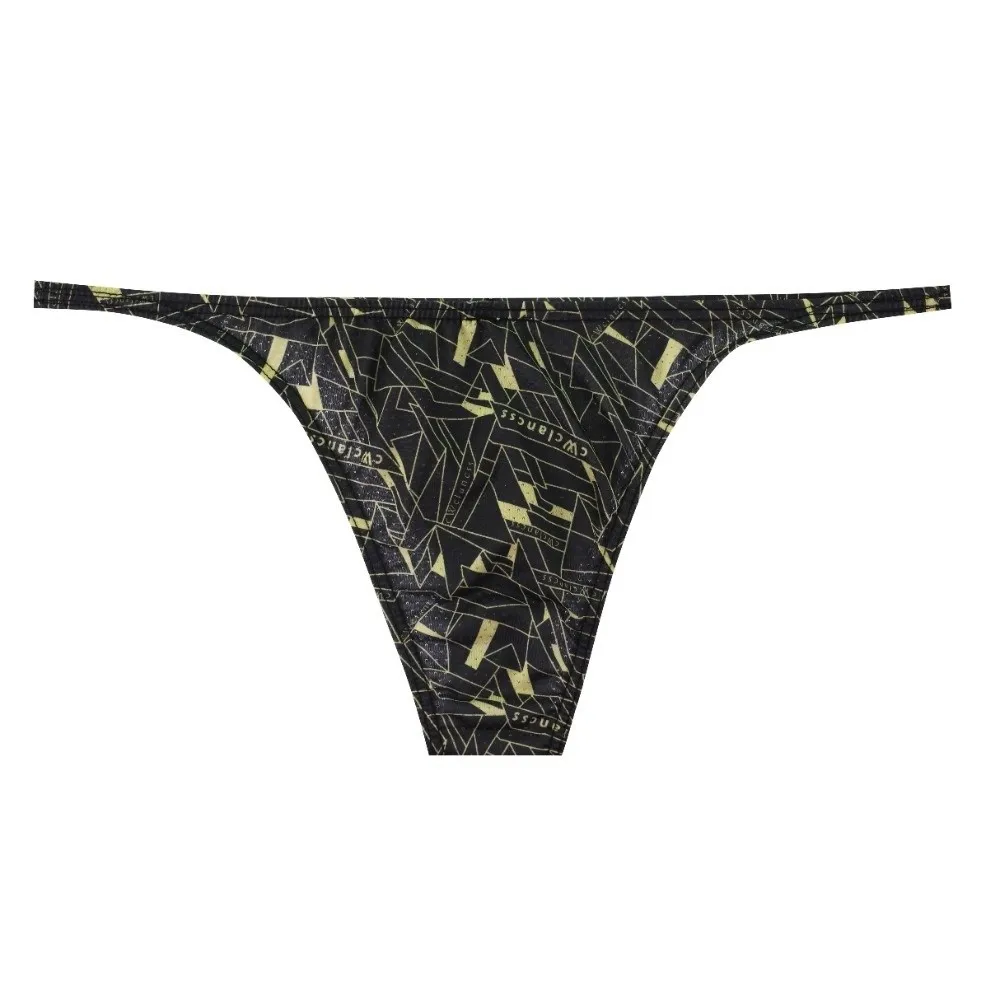 

Simple Low Waist Male Underwear Mesh Stretch Men Briefs Breathable Moisture Wicking Geometric Pattern Panties Daily