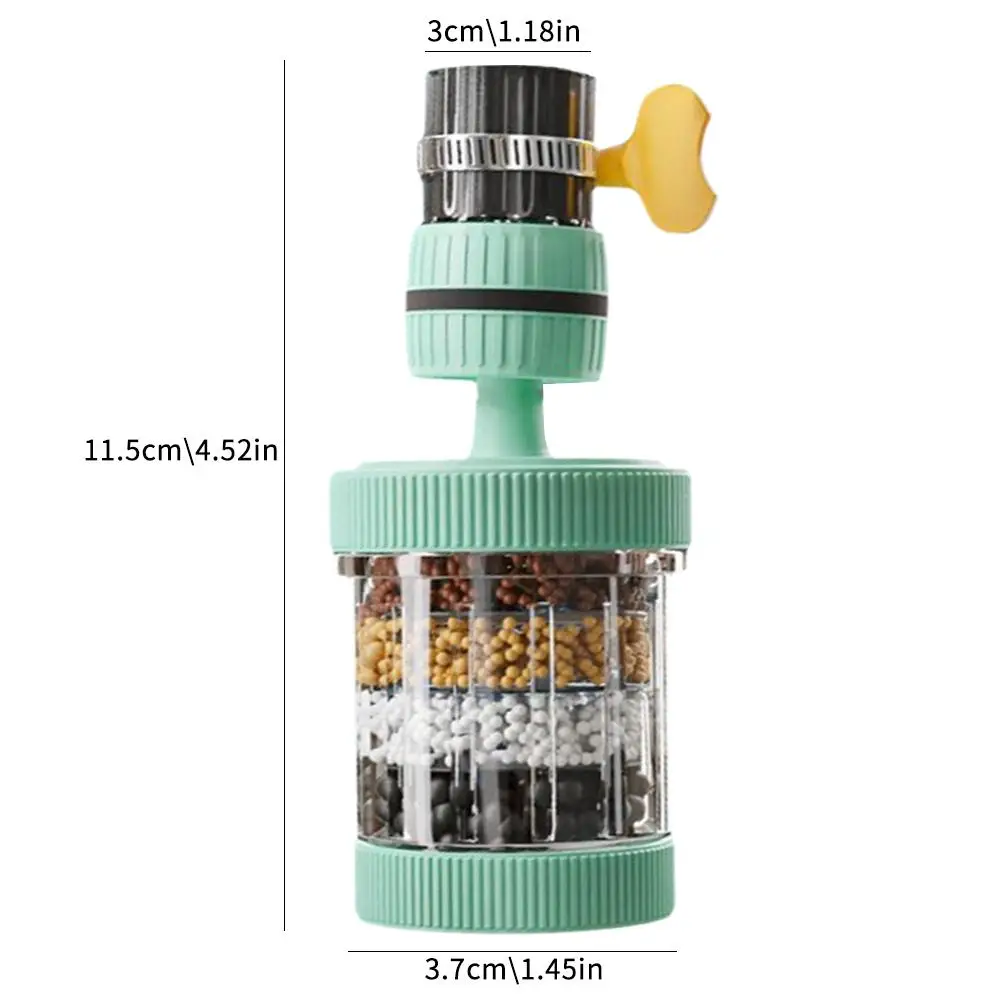 ก๊อกน้ํากรองน้ําห้องครัวก๊อกน้ําบ้านหมุนได้ในครัวเรือน Splash-proof Shower Water Saver ก๊อกน้ํากรองอุปกรณ์เสริม