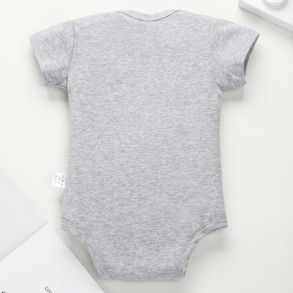 Funny Infant Outfits Exquisite and Minimalist Baby Boy and Girl Clothes Oneses Cotton Multicolor Round Neck Newborn Bodysuit