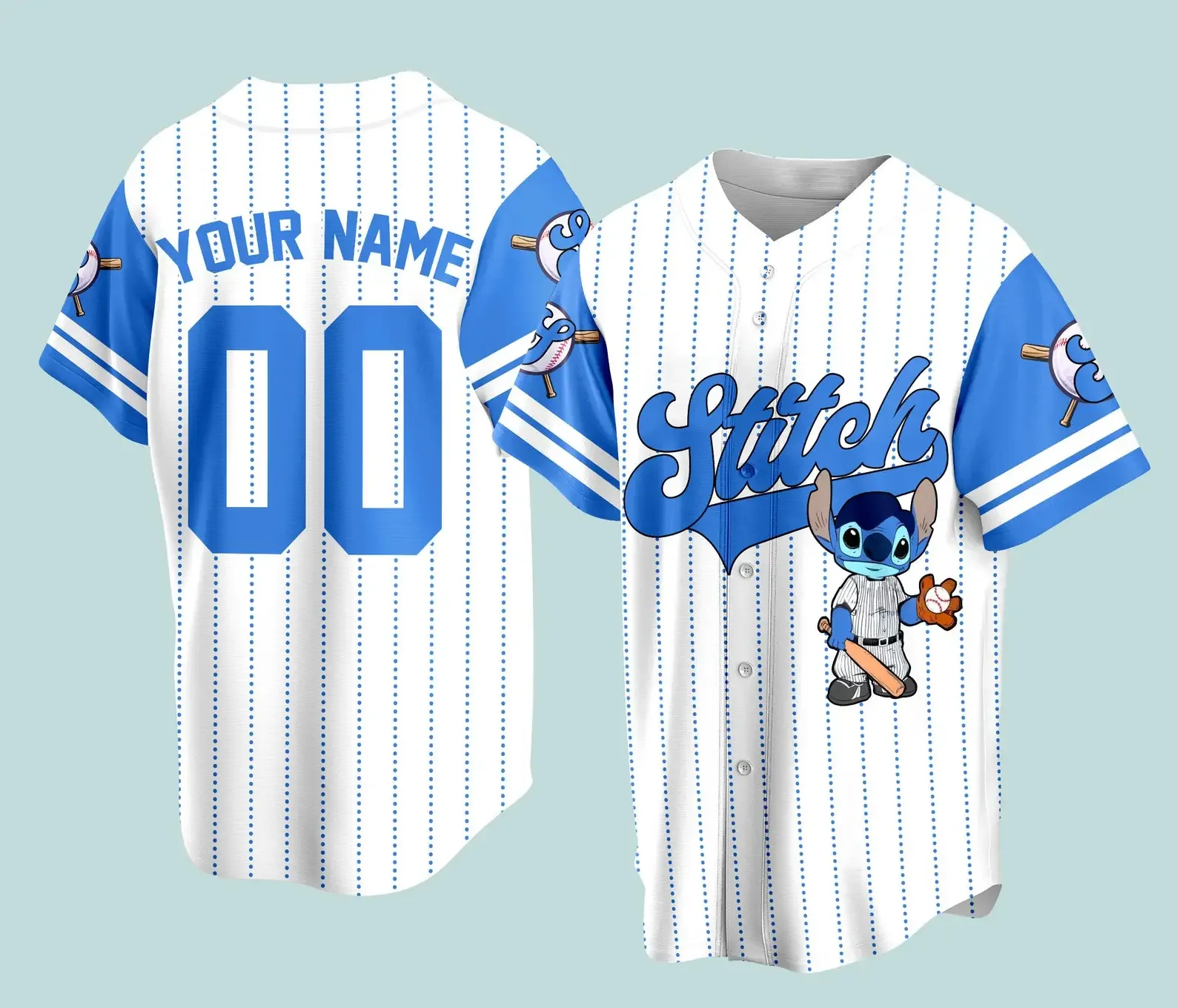 

Custom Name Disney Game Day Baseball Jersey Mickey And Friends Baseball Season Outfit For Baseball Fans Disney Baseball Jersey