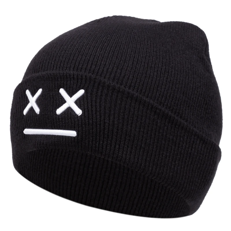 2024 new X_X embroidered men's knitted hat autumn and winter warm, windproof lady knitted hat gift friends