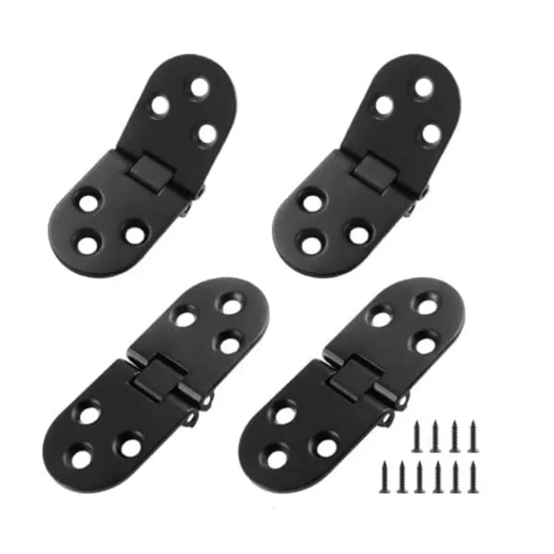 

SHGO-Round Edge Hinge 180 Degree Heavy Duty For Folding Flip Top Butler Tray 4PCS For Folding Tables Sewing Machine Table