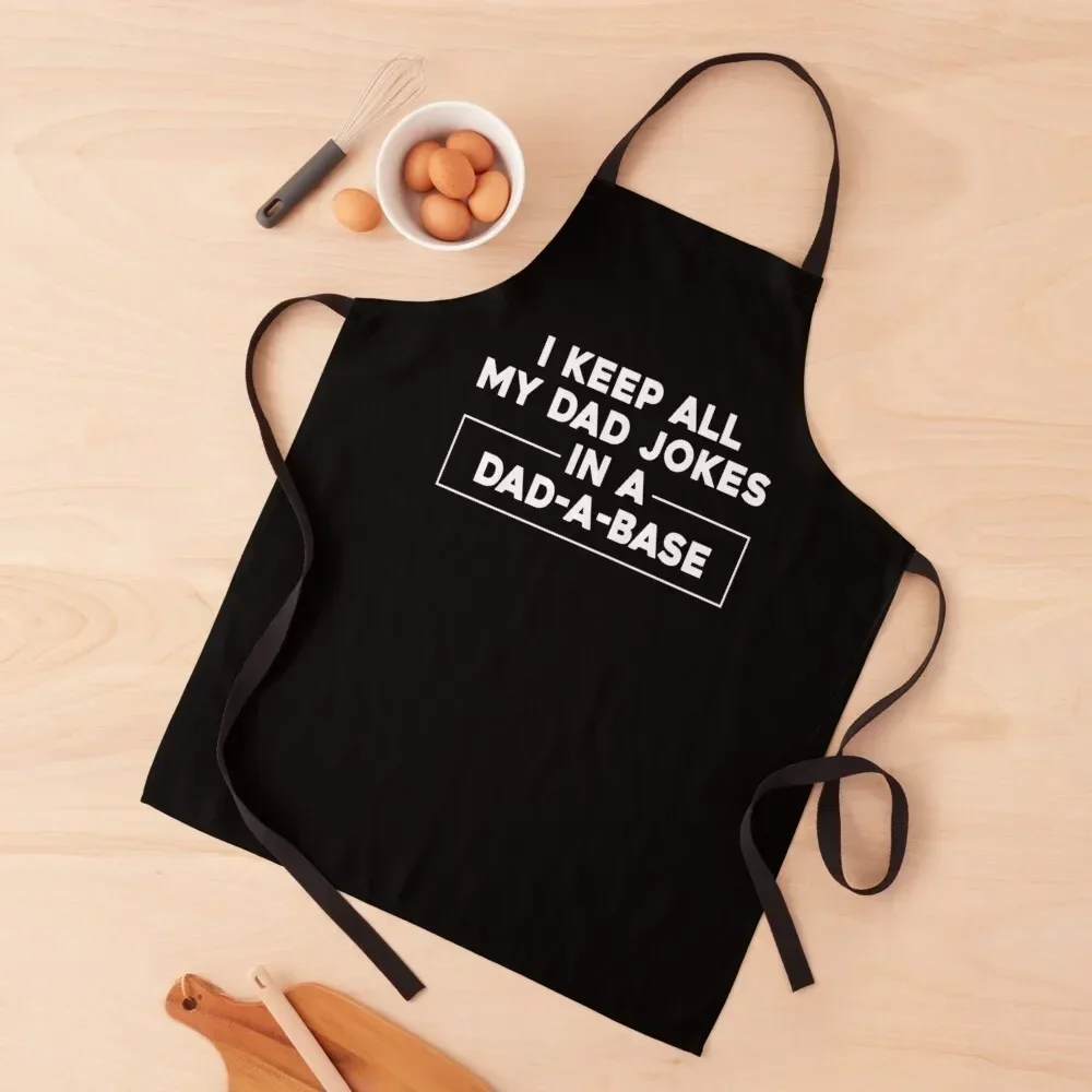 

I Keep All My Dad Jokes In A Dad -A- Base Apron Chef Uniform For Men barber uniform Sexy kitchen clothes for men Apron