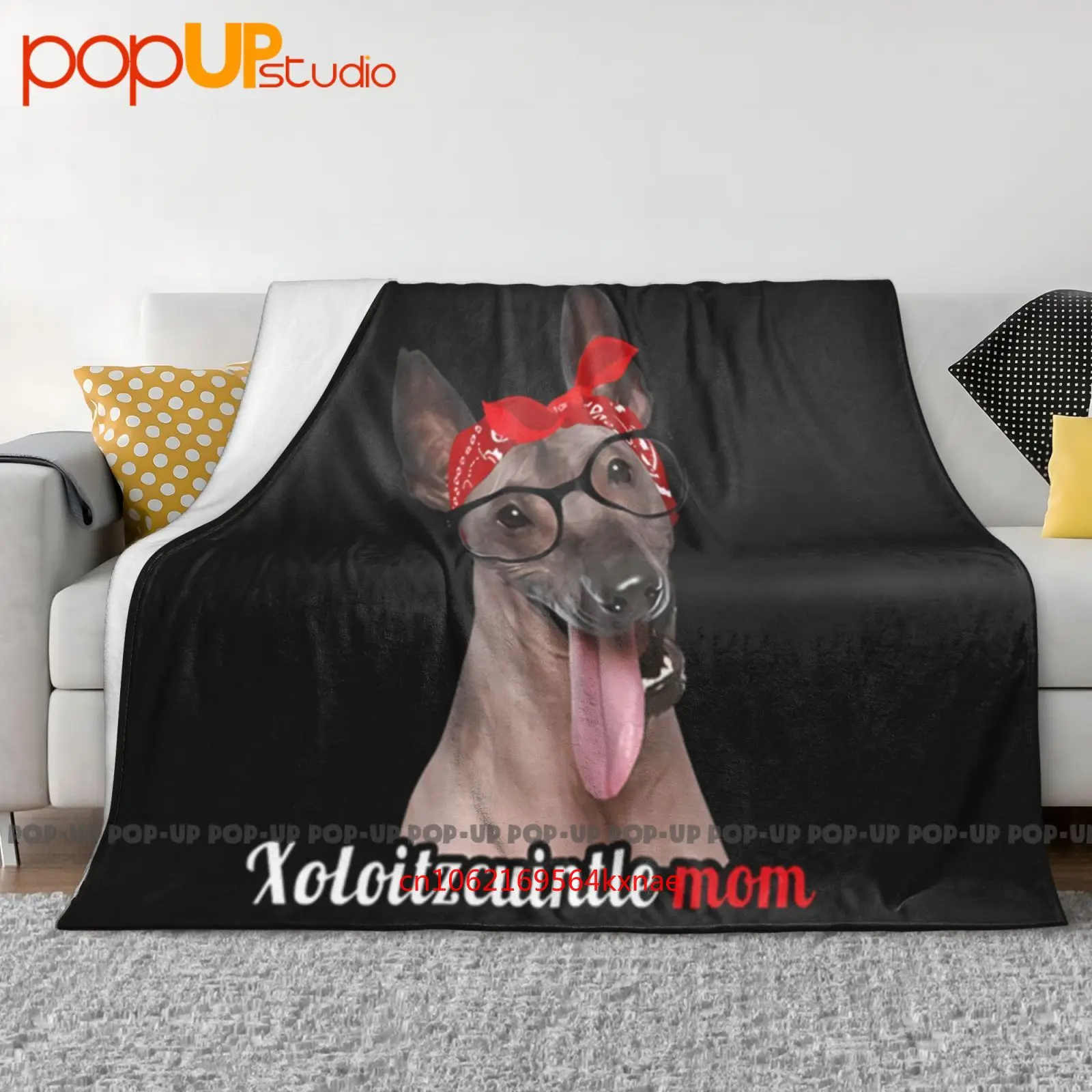 Xoloitzcuintle Mamá Amantes de los Perros Día de la Madre Manta Ultra Suave Edredón Funda de Sofá de Invierno Fundas de Cama