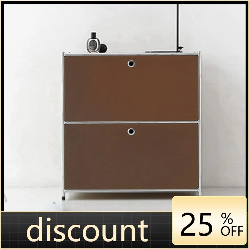 LTT Bauhaus Metallic Wrought Iron Stainless Steel Modular Combination Cabinet Bedside Household Dining Side Bucket