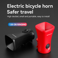 120 db Bike Electric Horn Warning Safety Bell Police Siren Bicycle Handlebar Alarm Ring Bell Cycling Scooter Bike Accessories