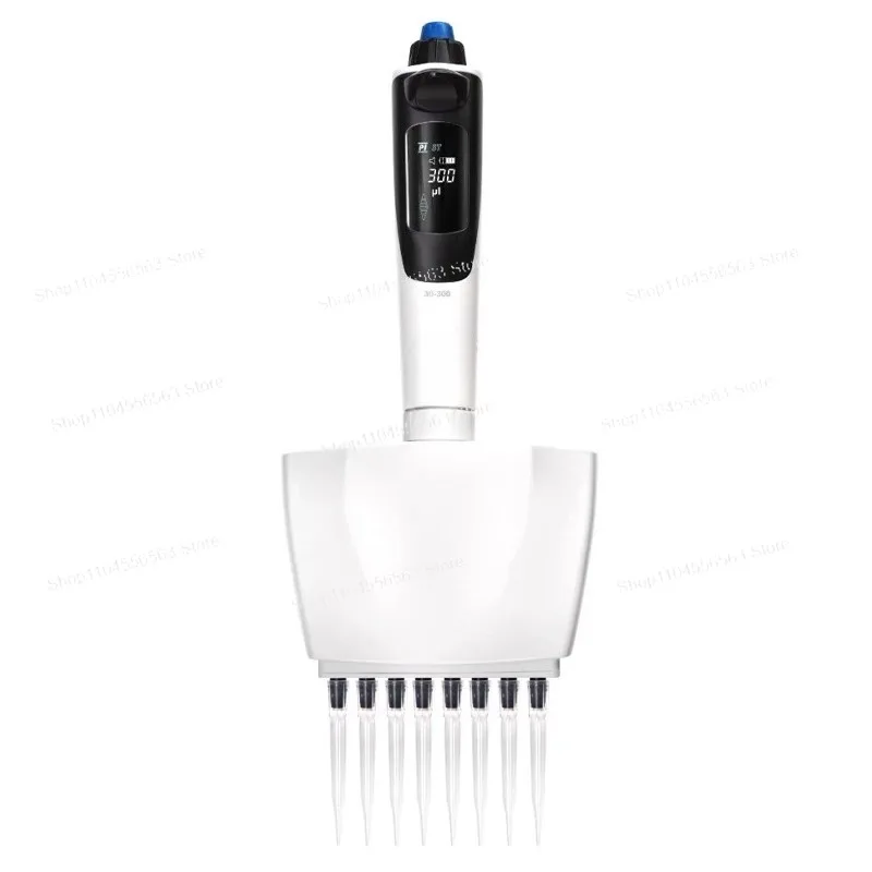 Multifunctional Electric 8-Channel Pipette 0.5-10μl 10-100μl 30-300μl Laboratory Liquid Handling Research Tool