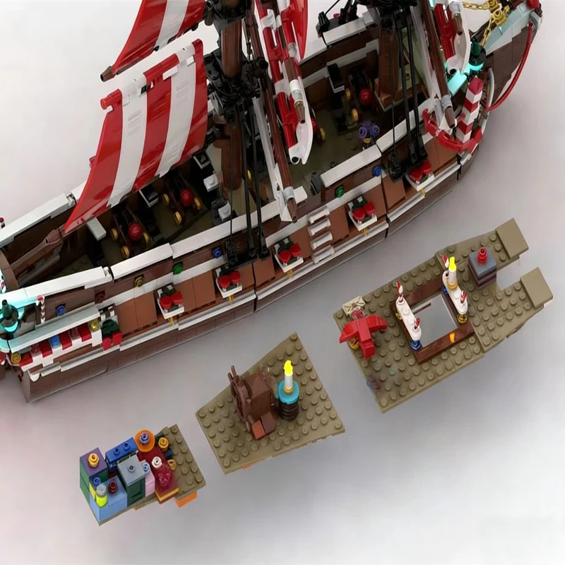 2480 pièces Briques de construction TheGingerbread Brig Spécial Fêtes MOC Personnalisable Modulaire Jouet DIY Cadeau de Noël