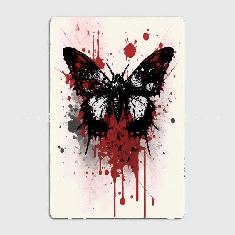 Moth Ink Painting  Painting Artistic Wall Decor with Characters and Scenery for Home and Bar