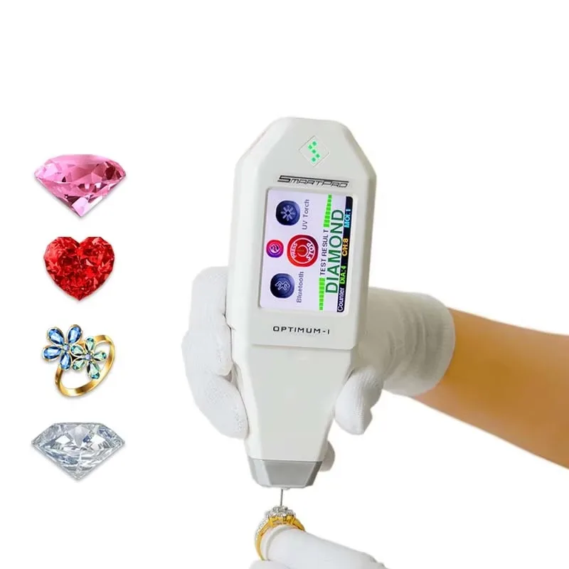 

SmartPro Optimum I 3 In1 CVD HPHT Diamond Tester Machine 0.015-10ct Handheld Moissanite Synthetic Diamond Testing Pen