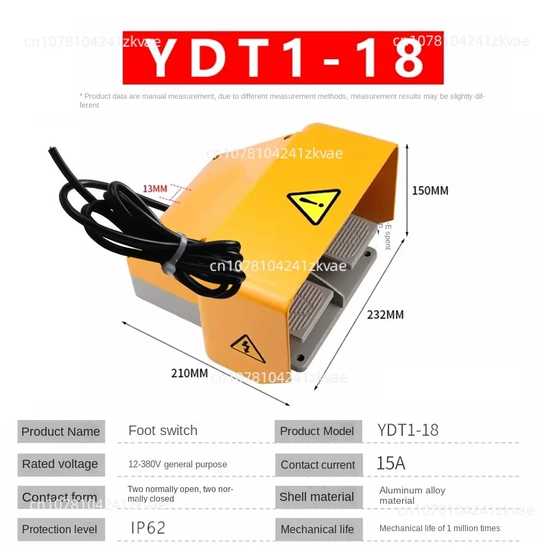 Double Pedal YDT1-18 5 6 with Line  Type Footswitch 220V Two-Way Bending Plate Shears Positive and Negative up and down