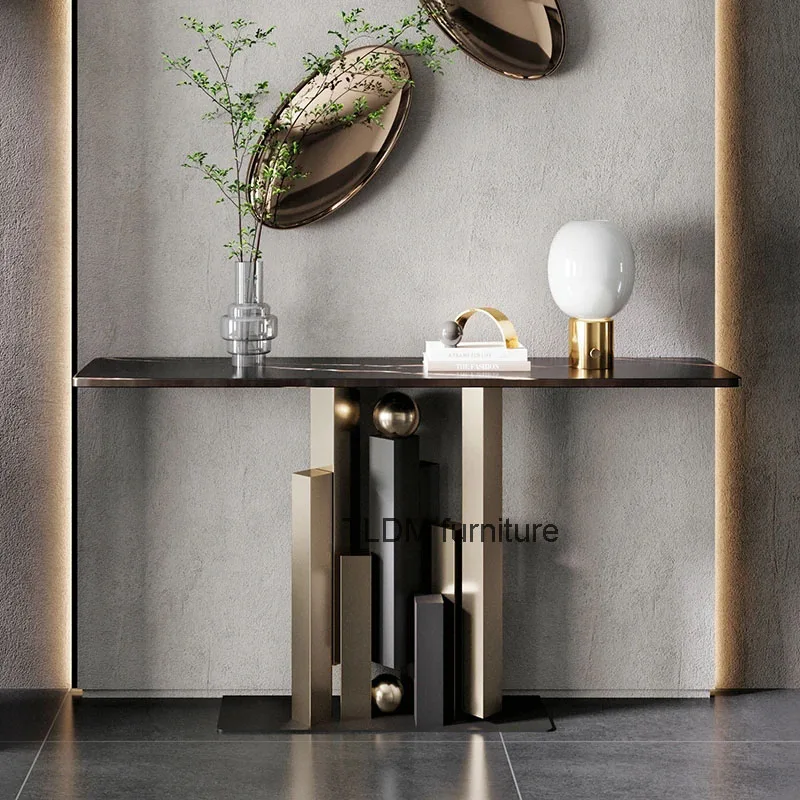 Modern Simple Console Table for Office Small Design High-end Table Light Luxury Characteristic Household Tables for Living Room