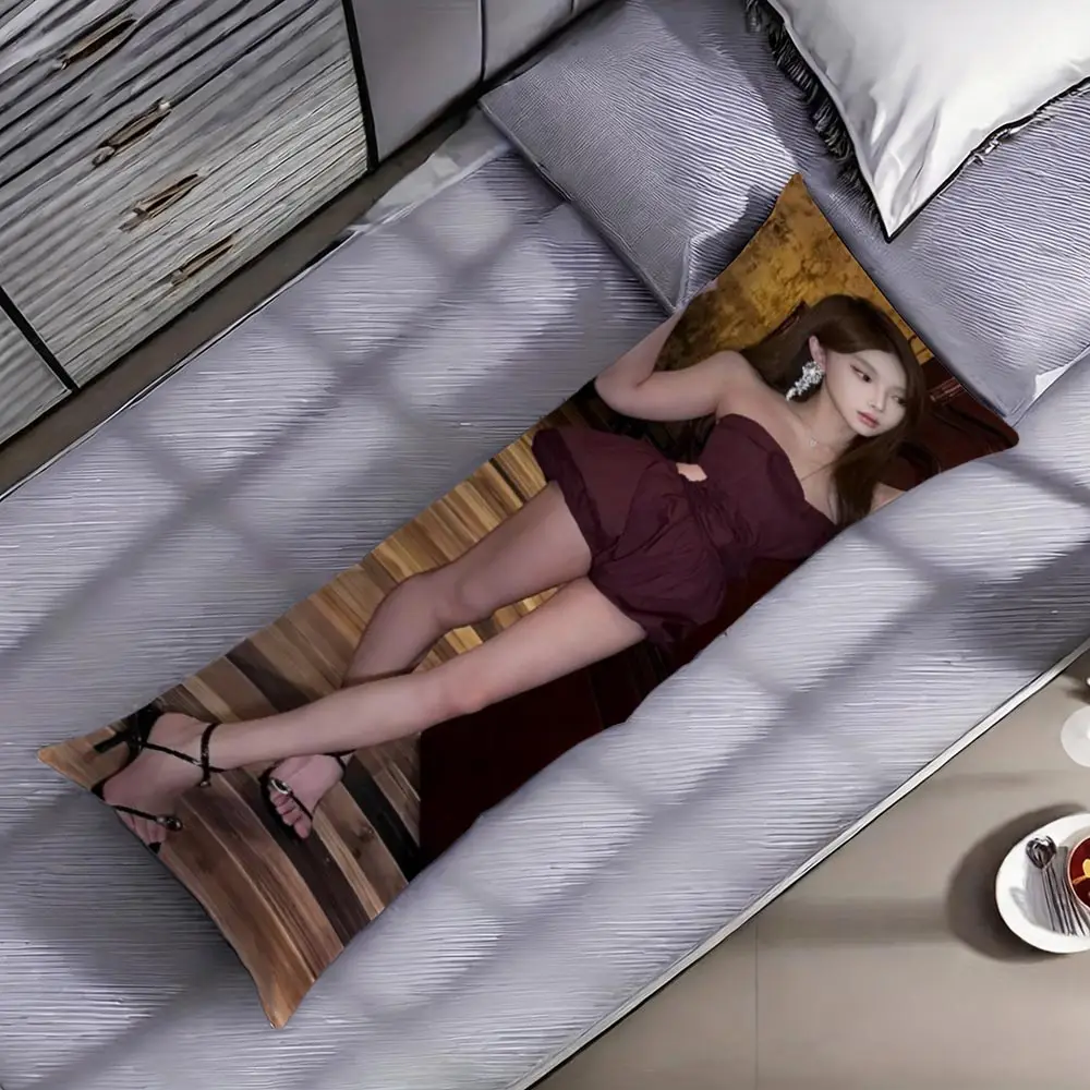 1pc Custom Printed Long Full Body Pillow Soft Side Sleeping Support Cushion For Pregnant Women Comfortable Peaceful Night Rest B