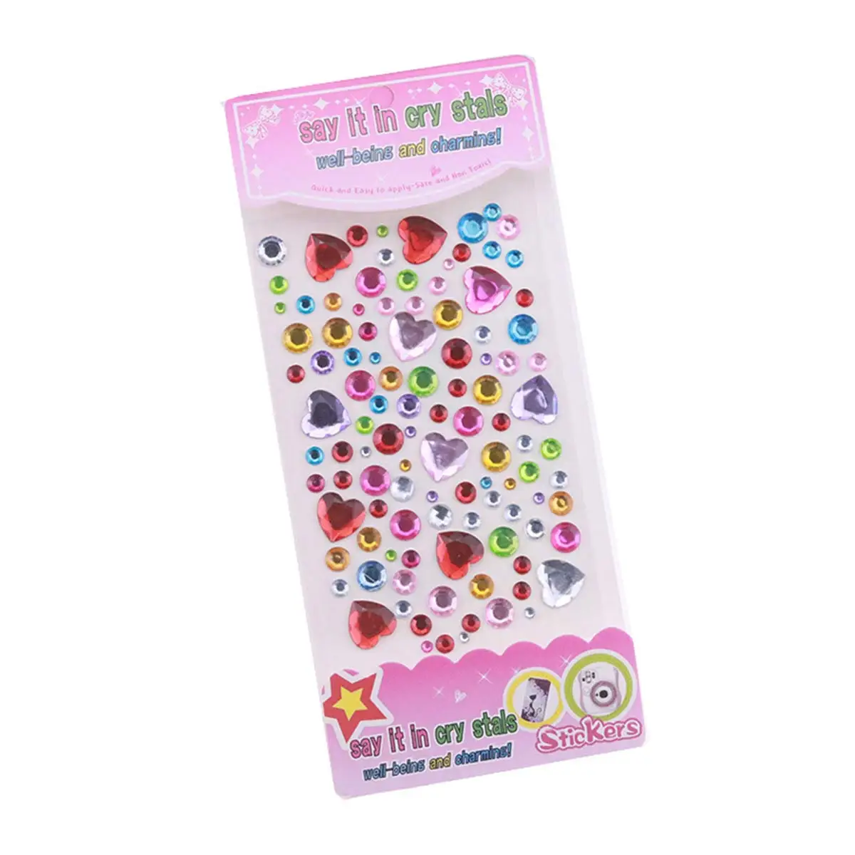 10 أوراق متعددة الألوان أكريليك تقليد اللؤلؤ حجر الراين النقش كابوشون ملصقات DIY الحرف اكسسوارات الديكور هدية للأطفال