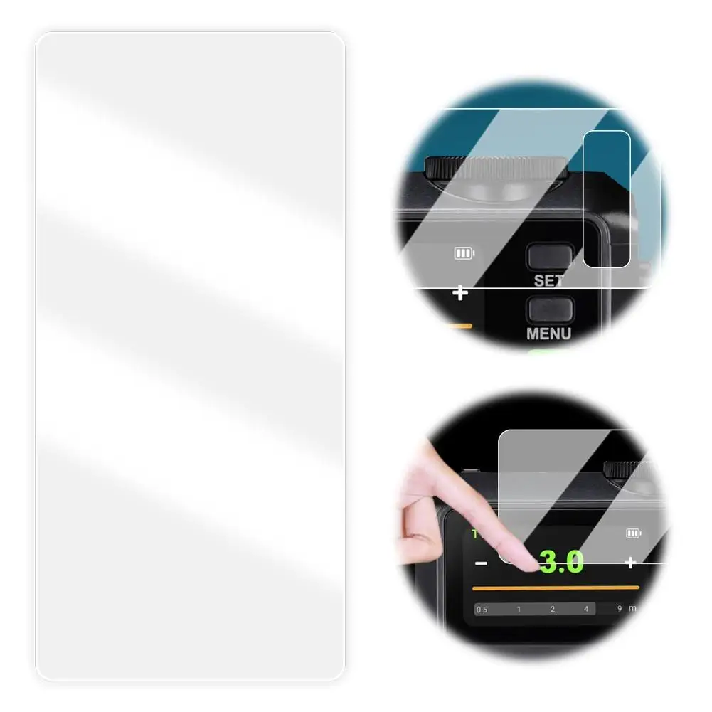 ฟิล์มกระจกนิรภัยสำหรับแฟลช Godox IT30Pro แบบใส ป้องกันการตกกระแทก ป้องกันรอยขีดข่วน อุปกรณ์เสริมสำหรับแฟลชขนาดเล็ก