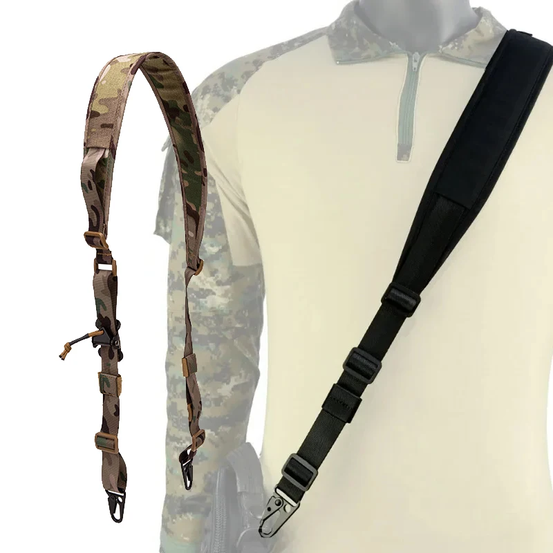 Hunting Rifle Tactical Sling Removable 2 Point Padded Combat Modular Shooting Equipment MC Strap Accessories