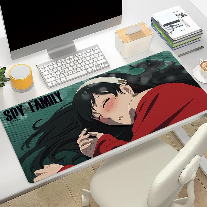 S-SPY×FAMILYs Large Gaming Customized Mouse pad Non-slip rubber Office desk mat Game keyboard pad Desk Mats PC carpet Mousepads