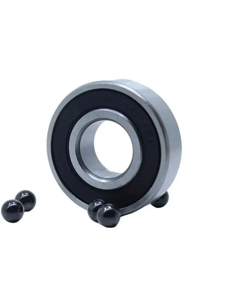 6001RS hybrydowe łożysko ceramiczne 12*28*8mm ABEC-5 1PC dolne klamry do rowerów i części zamienne 6001 RS 2RS Si3N4 łożyska kulkowe 6001-2RS — zdjęcie 2