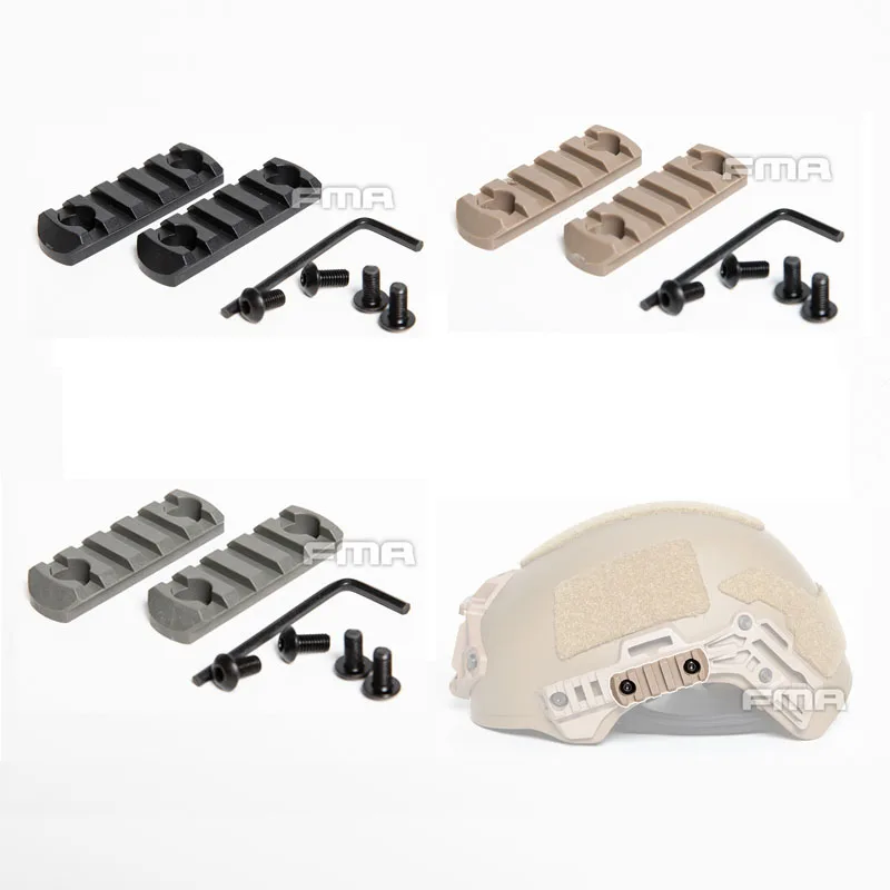 

Outdoor Sports Tactical Wendy Helmet Guide Rail Special Accessories 5-SLOT Mounting Kit TB1421