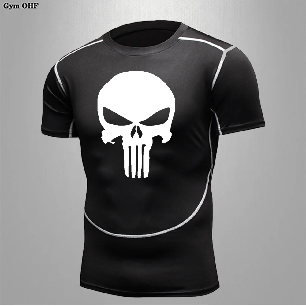 Sports T shirt Man Quick Drying Exercise Slim Gym Fit Fitness Tight Fit Shirt Training Running T shirts Breathable Sports Lycra image 3
