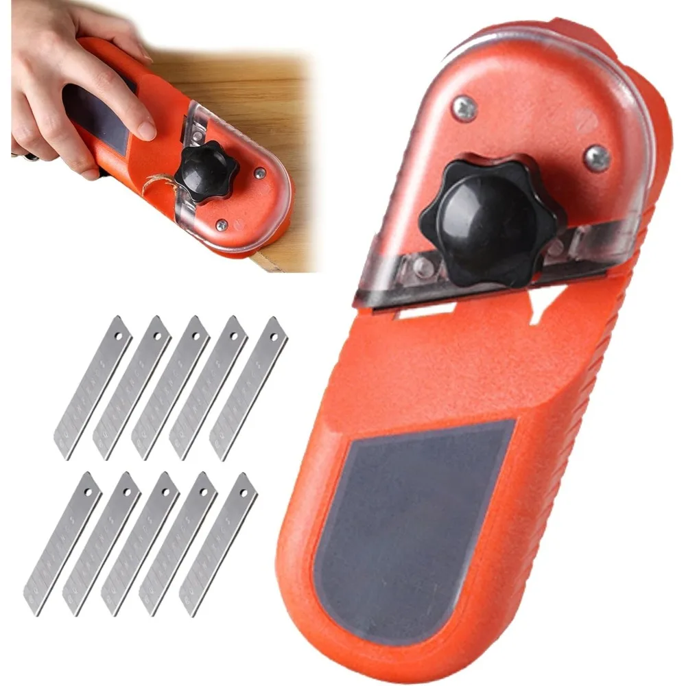 45 Degree Gypsum Plane, Woodworking Chamfer Tool Right Angle Bevel Edge Trimmer Framing Corner Cutter for Plasterboard Drywall