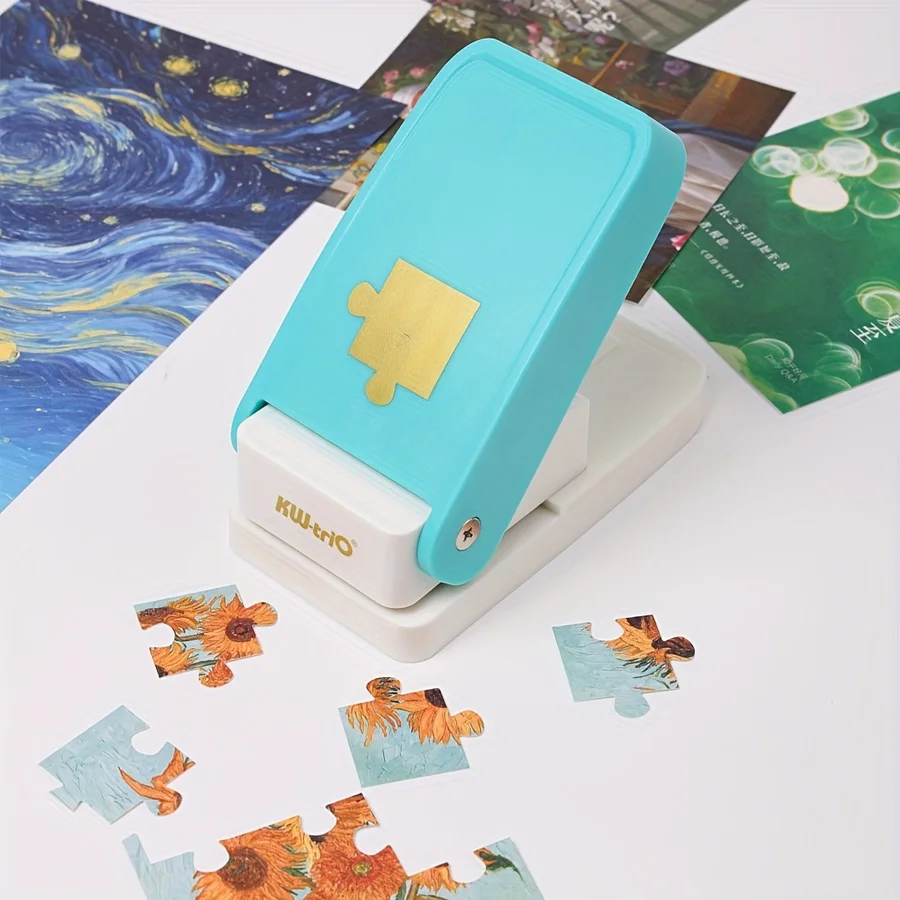 1pc Jigsaw Puzzle Maker - DIY Photo and Pattern Punch, Personalized jigsaw puzzle customization photo jigsaw puzzle making tool