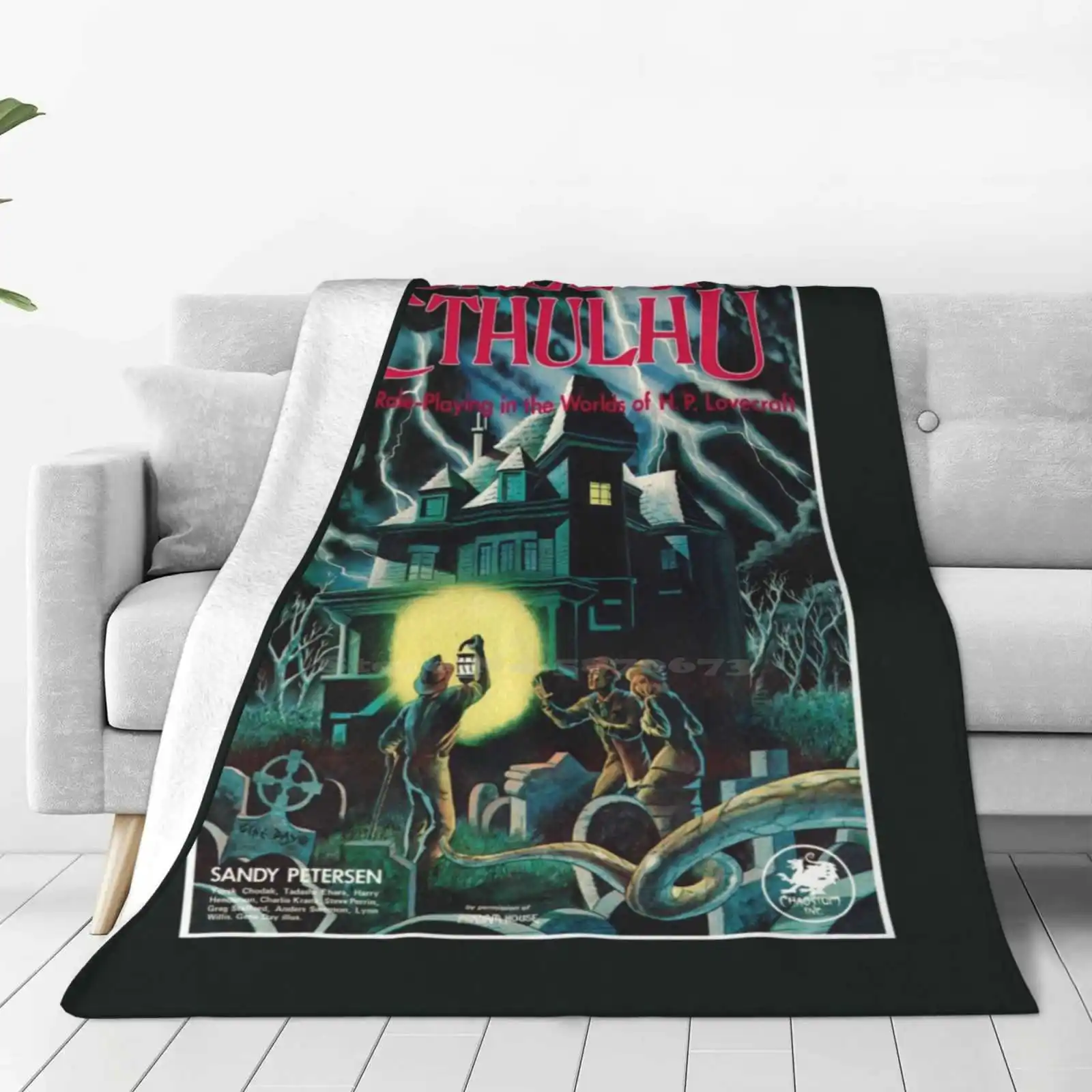 Call Of Cthulhu 1St Edition Cover New Arrival Fashion Leisure Warm Flannel Blanket Call Of Cthulhu Chaosium H P Lovecraft