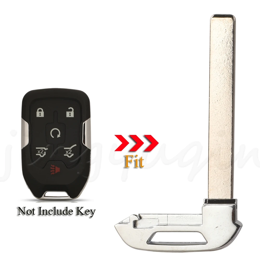 jingyuqin Insert Emergency Car Key Blade Uncut Blank For Chevrolet Tahoe Suburban Silverado Gmc Yukon Sierra Acadia Remote Card