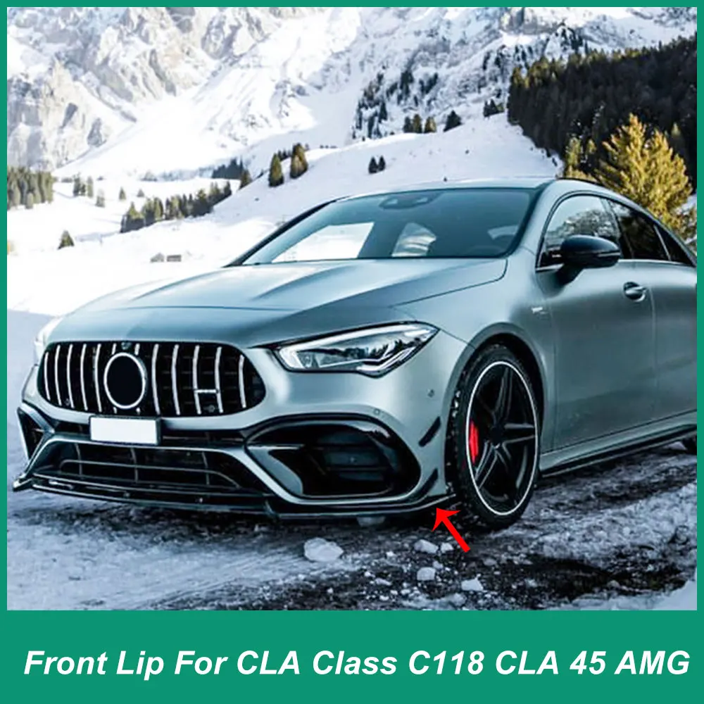 For Mercedes Benz CLA Class C118 CLA45 AMG 2020+Front Bumper Front Shovel Front Iip Exterior Modification ABSPlastic Car Parts