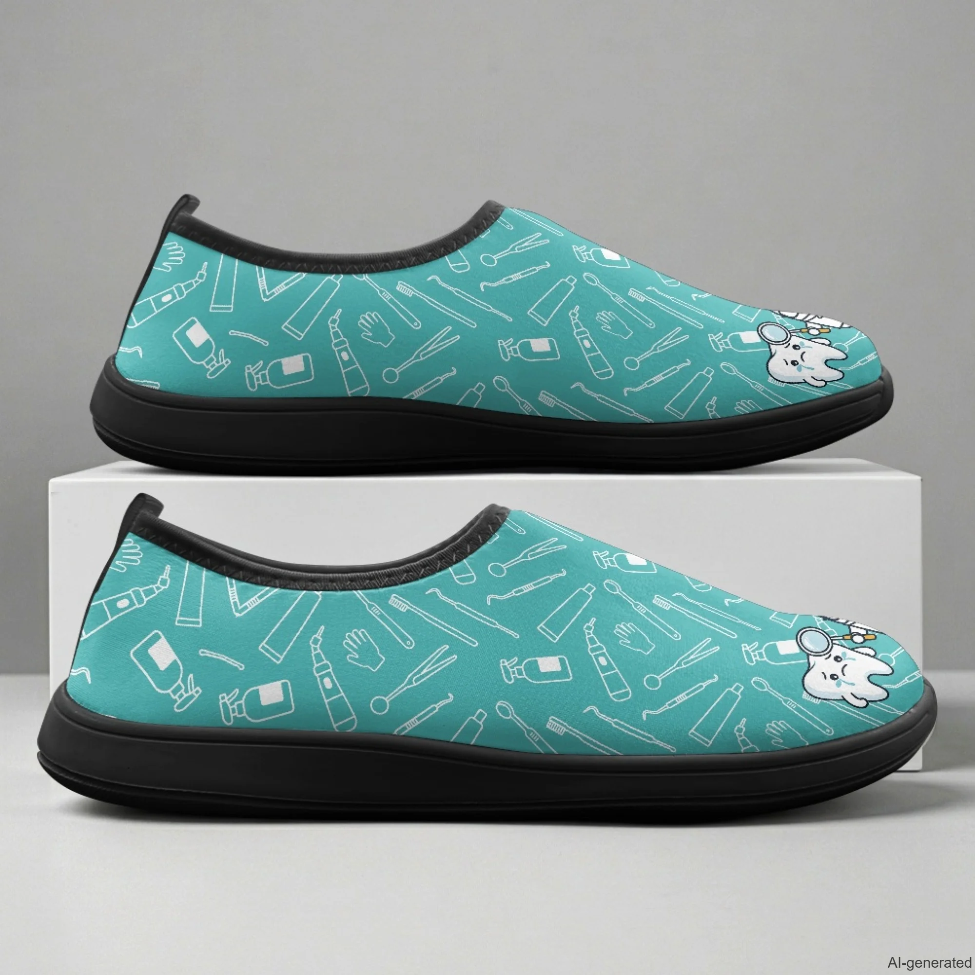 XIXIRIMIDO Slip-on Wide-toed Shoes Pantufa Teeth Nurse Sneakers Women Sneakers Man Shoes Tenis Feminino Nurse Shoes 36-46