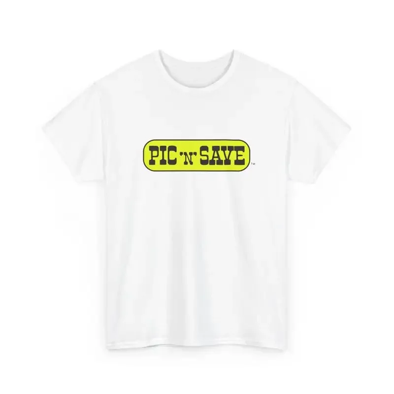 retro PIC 'N' SAVE retail chain logo T Shirt