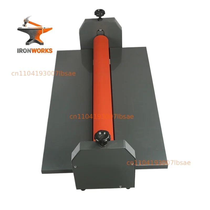 750 manual cold laminating machine, thickened rubber roller laminating film thickness adjustable, small hand-cranked foldable