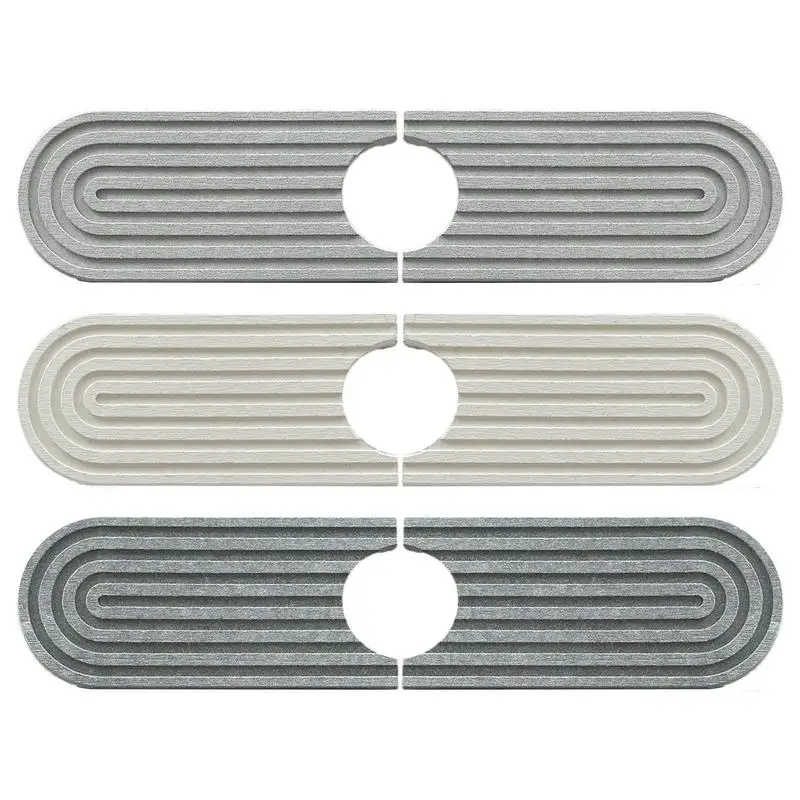 

Faucet Splash Guard Draining Tray Mat Washable Bathroom Kitchen Absorbent Mat Sink Splash Draining Pad Faucet Catcher Mats