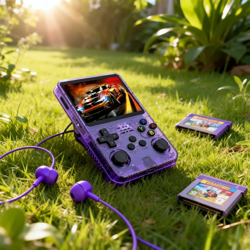 

NEW Retro R36S Handheld Game Console, 3.5 Inch IPS Screen, 128GB with Thousands of Preloaded Games, Portable Linux System Player