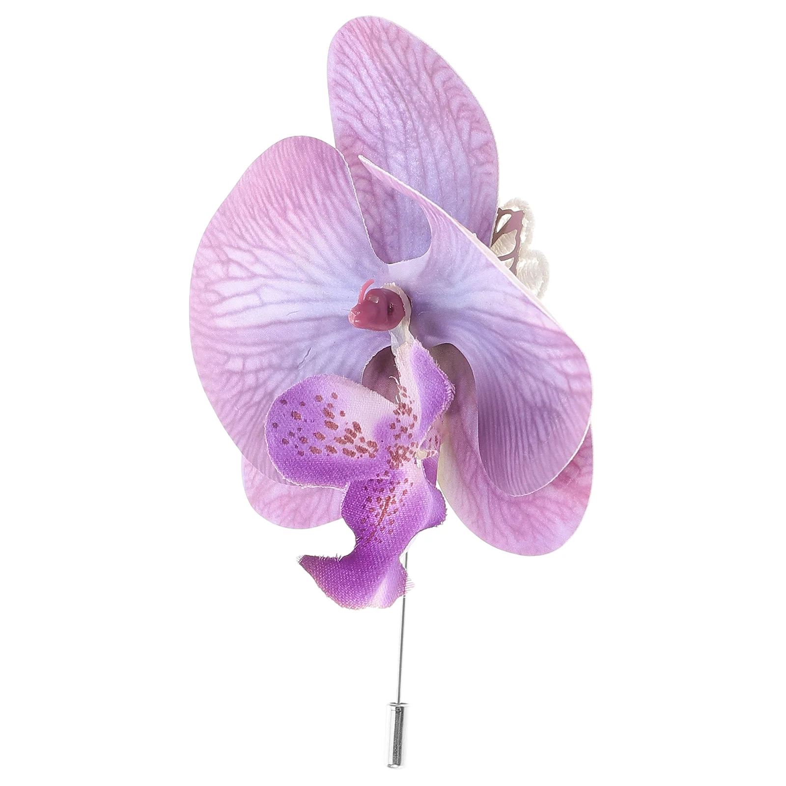 ดอกไม้Lapel Pin Phalaenopsis Corsageงานแต่งงานชุดเจ้าบ่าวPins Manเจ้าบ่าวเข็มกลัด