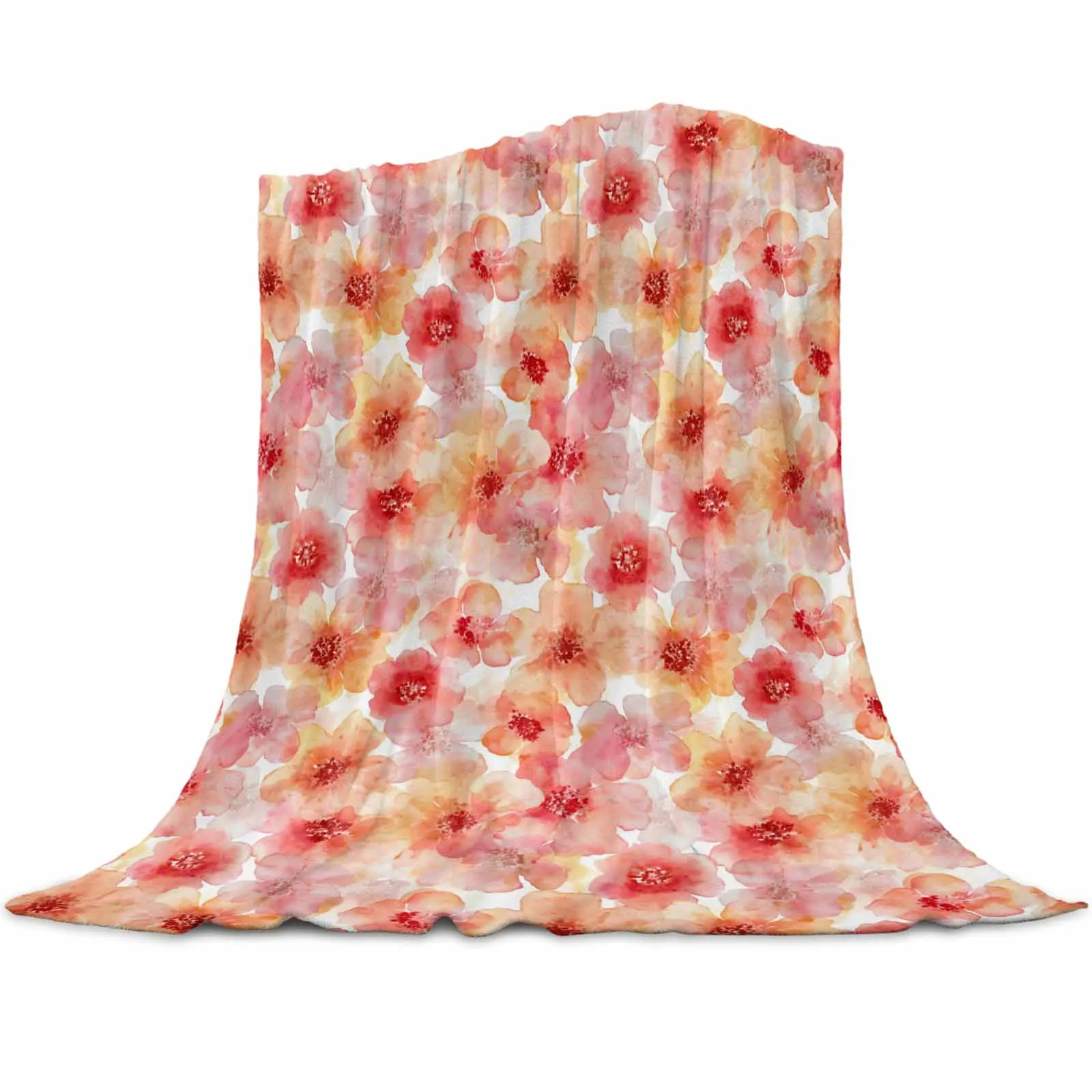 

Abstract Flower Texture Garden Throws Blankets for Sofa Bed Winter Soft Plush Warm Family Friends Holiday Gifts