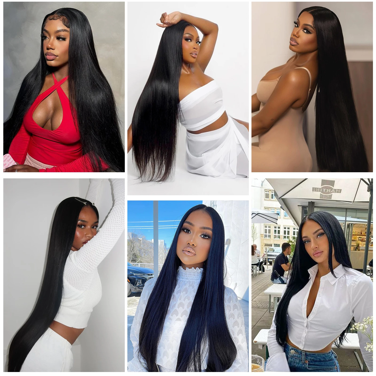 Clip da 24 pollici nelle estensioni dei capelli umani Capelli peruviani 9 pezzi Clip nera naturale dritta in veri capelli umani morbidi al 100% per le donne