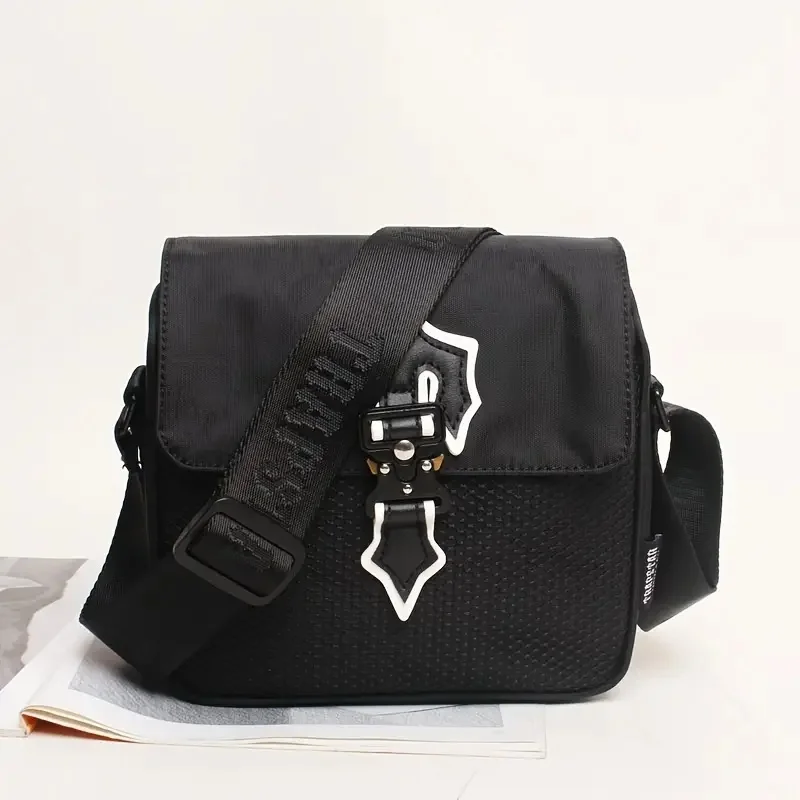 

European and American minimalist Oxford cloth solid color new niche messenger bag, large capacity, unisex large capacity shoulde