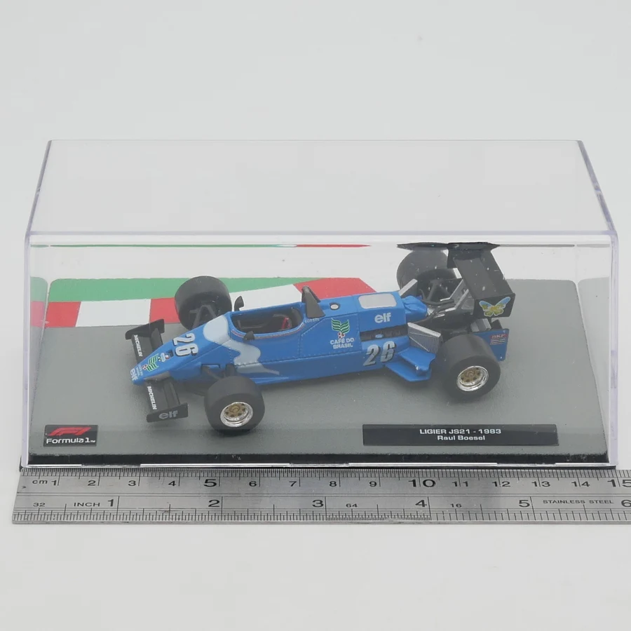 Ixo 1:43 Racing LIGIER JS21 1983 Raul Boesel Diecast Car Model Metal Toy Vehicle