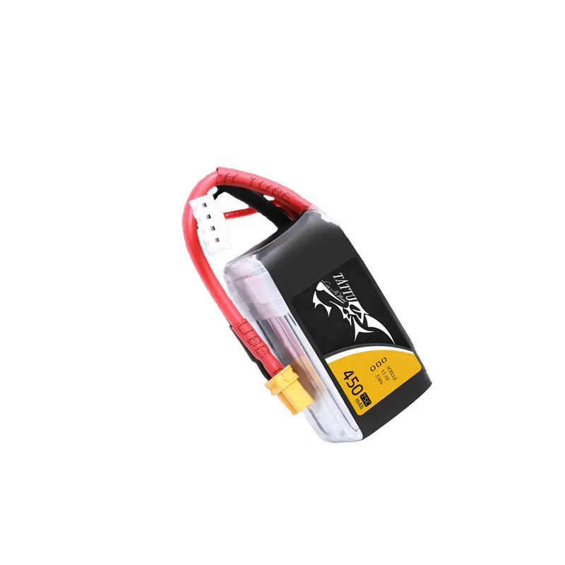 NEW TATTU 3S 11.1V Lipo Battery 450mAh 75C For RC Helicopter Quadcopter FPV Racing Drone Parts 11.1V Rechargeable Battery