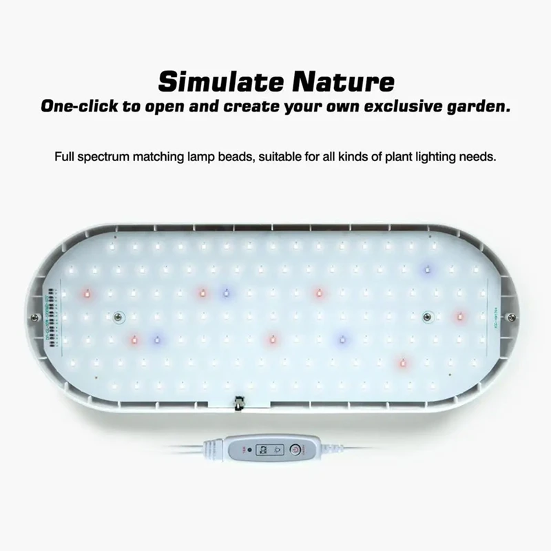 Sistema De Crescimento De Hidroponia De Espectro Completo, LED Luz De Crescimento De Plantas, Kit Inteligente De Germinação Vegetal