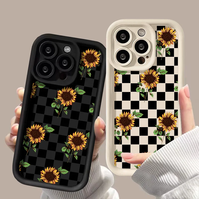 Chrysanthemum Soft Case For iPhone 11 Cover iPhone 15 13 14 12 Pro Max 7 8 Plus XS Max X XR SE 2020 2022 Shockproof Phone Bumper