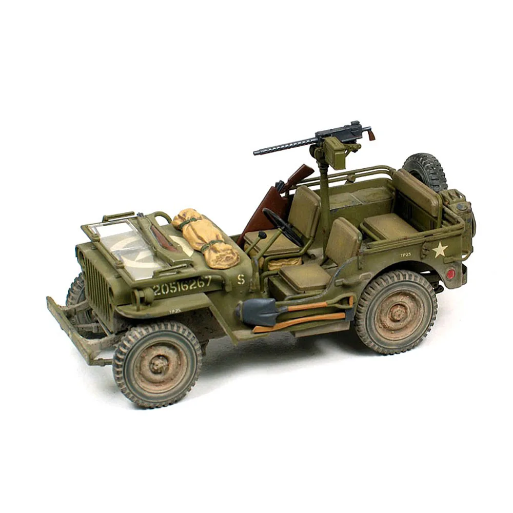 Tamiya 35219 Jeep Willys MB 1/4ton 4X4 Truck 1/35 Military Assembled Scale Model Kit DIY Toy, Collection Birthday Gift