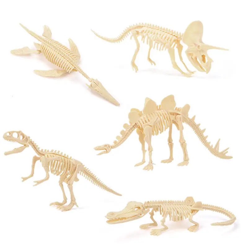 Children\'s Jurassic Dinosaur Fossil_ Archaeological Excavation Toy Tyrannosaurus Triceratops Model Boy Digging Treasure Gift