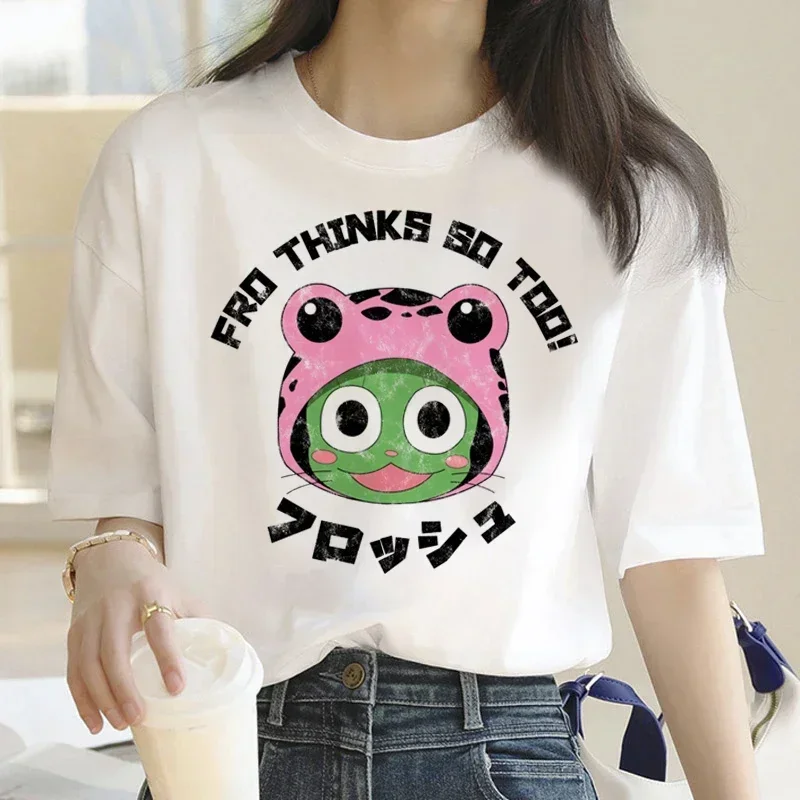 

Футболка Fairy Tail, женская футболка Kawaii Tumblr, одежда для пар, белая футболка, уличная модная футболка с веером, повседневная повседневная футболка