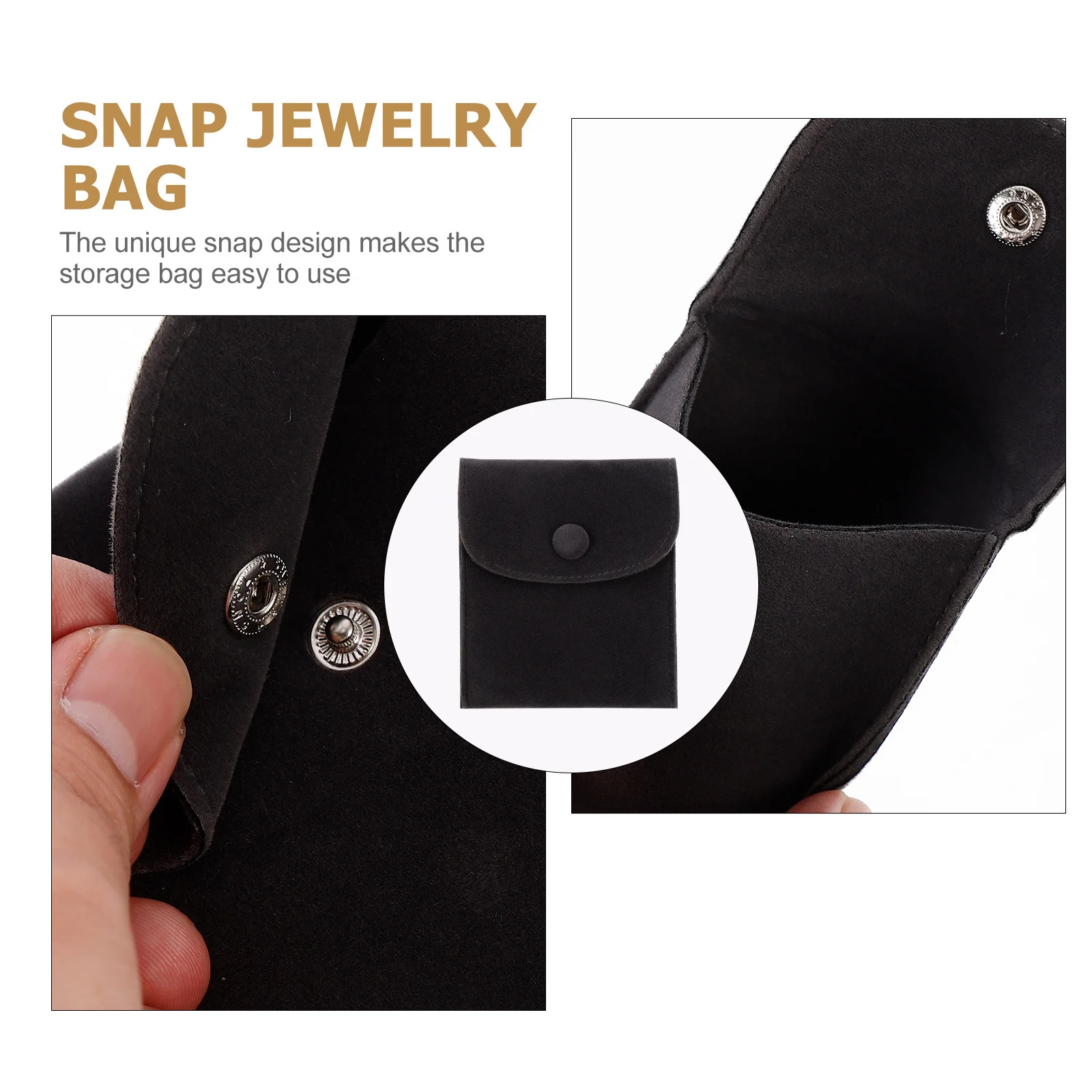 

2pcs Watch Bracelet Storage Bag For Gift Wedding Party Favors Jewelry Packaging Pouch Snap Jewelry Bag Durable Cloth