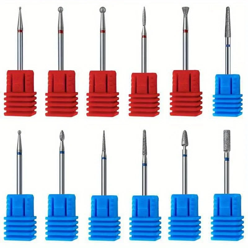 Diamond Milling Cutter Nail Drill Bits Set For Manicure Accessory Pedicure Eletric Machine Nail Bit Burr Tools