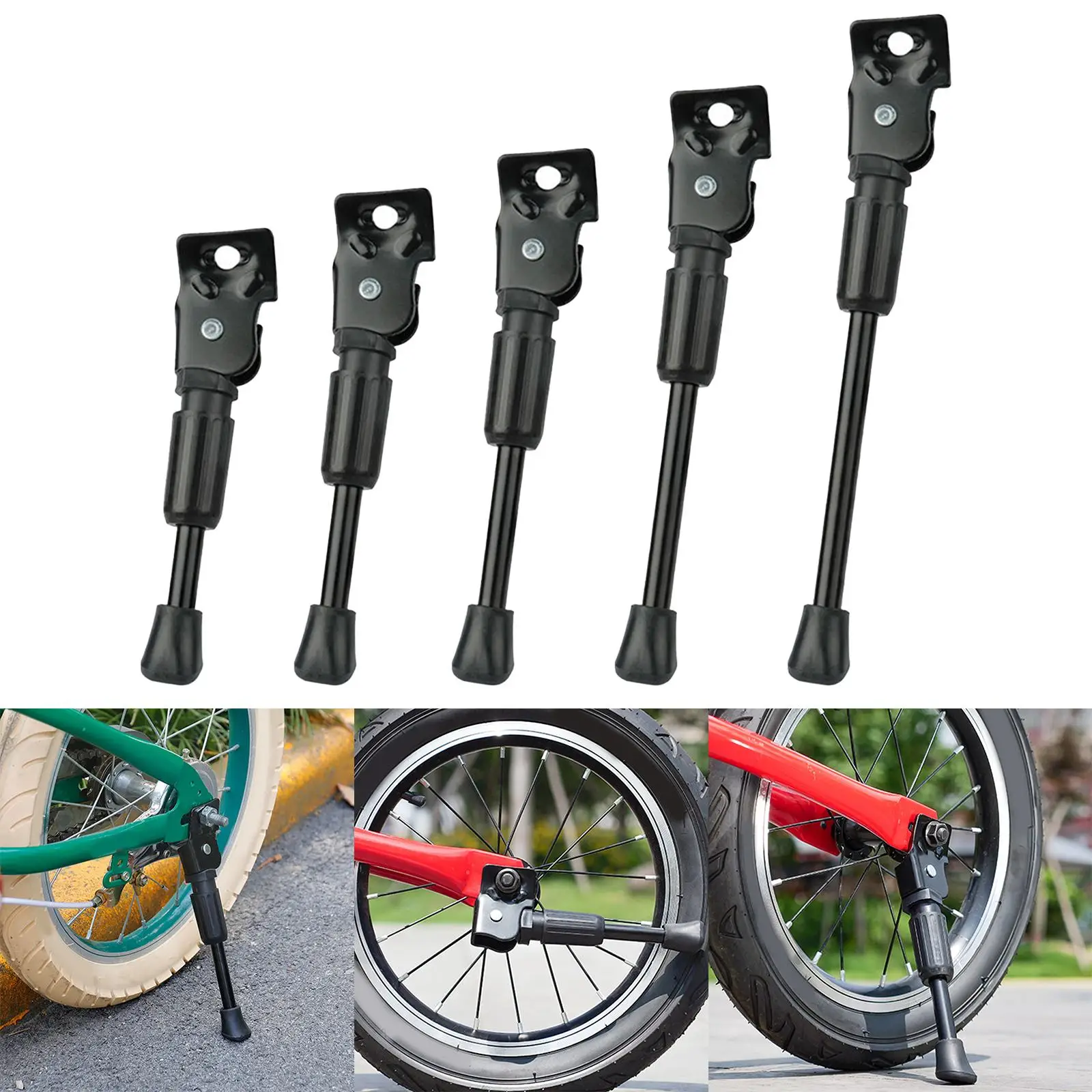 Kids Bike Kickstand, Side Single Parking Support Foot Brace Bicycle Leg Kick Stand Cycling Accessories