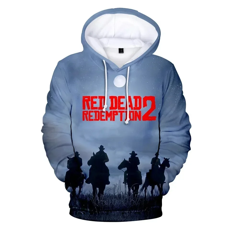 Red Dead redeption 2 Hoodie للرجال ، Hoodie الشهير ، طباعة ثلاثية الأبعاد ، ملابس الشارع الشهير ، البلوز بغطاء للرأس ، قمم حسب الجنسين ، الموضة ، مقاس كبير ،