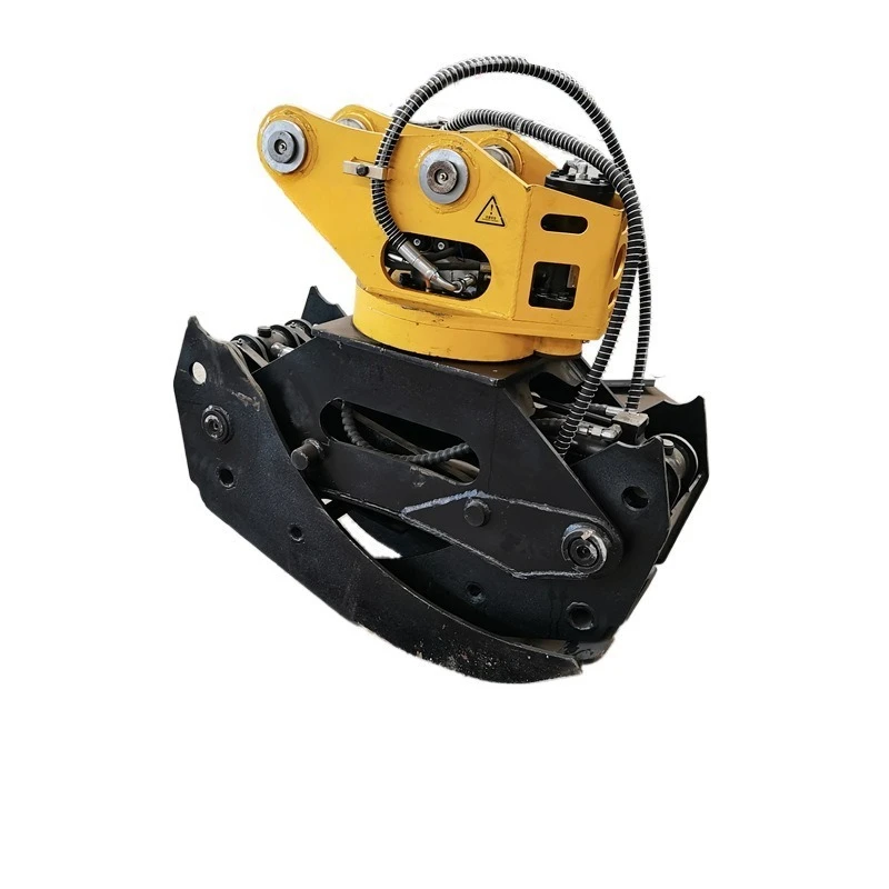 

Double cylinder wood clamp, agricultural hydraulic rotary hug wood grab